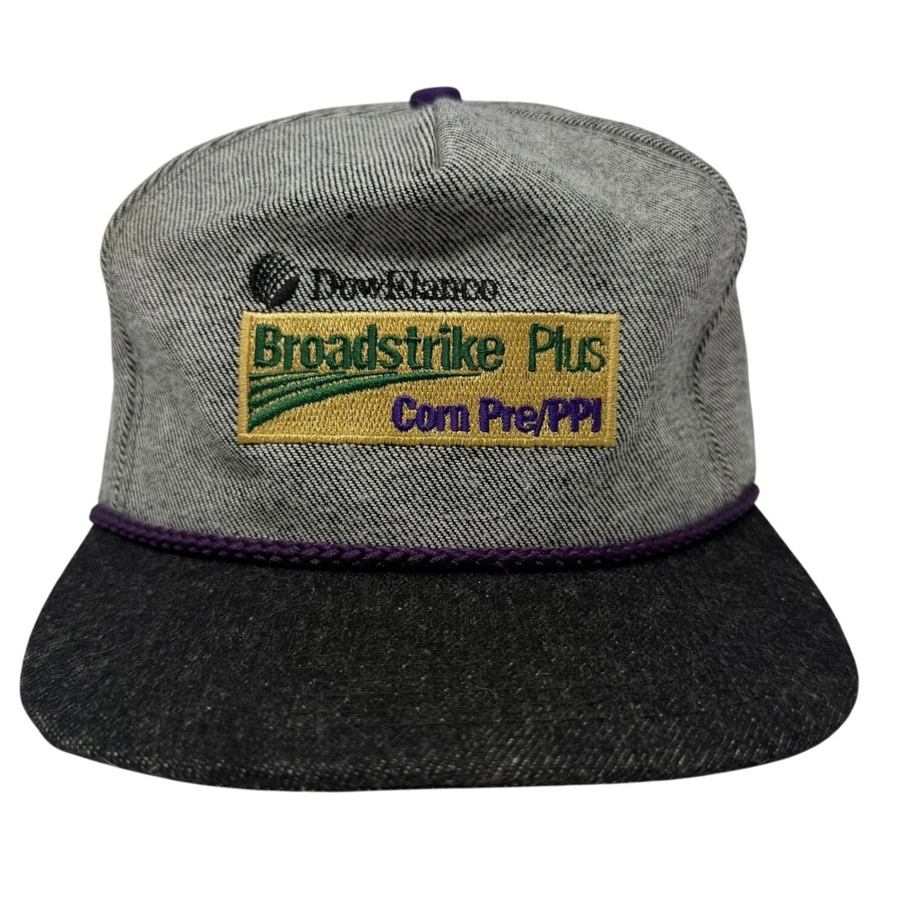 K-Products Broadstrike Plus Corn Pre PPI DowElanco Snapback Hat Mens Grey Denim